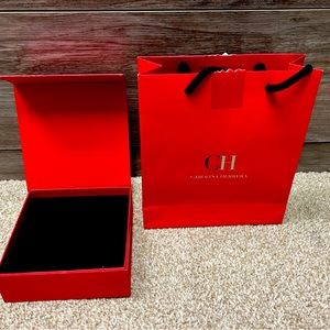 Original Carolina Herrera belt box + shopping bag